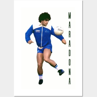 Diego Maradona / 80s style fan art Posters and Art